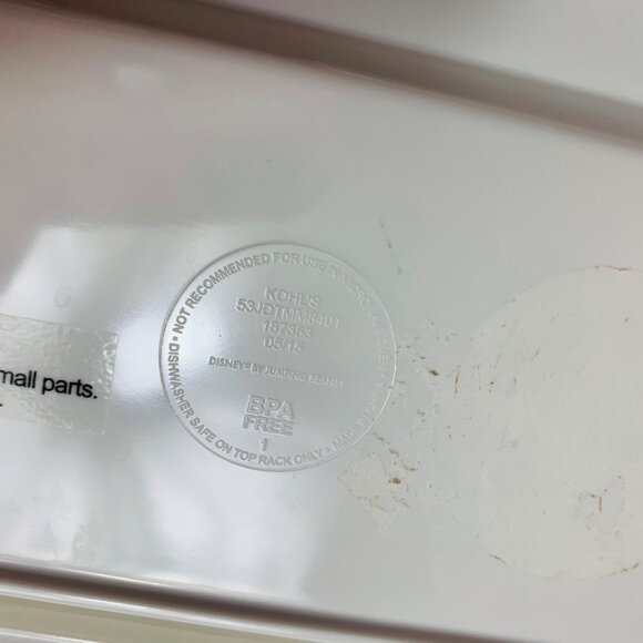 Mickey Mouse Toddler Kids Melamine Dinner Plate 3 Compartment Sports Non Slip - Picture 4 of 7